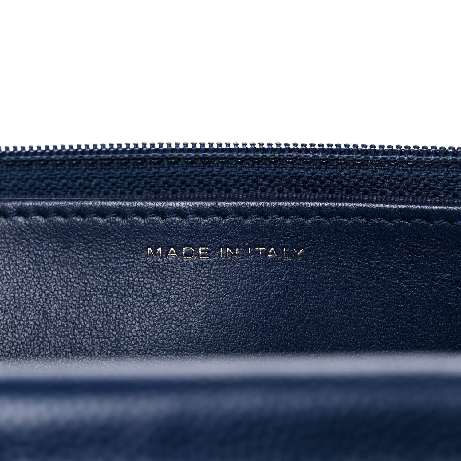 Chanel Caviar Quilted Wallet On Chain WOC Navy Blue 8 of 11