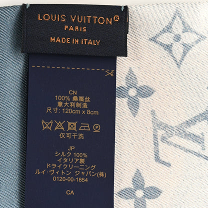 Louis Vuitton Silk Malles Merveilleuses Bandeau Denim Blue 3 of 3