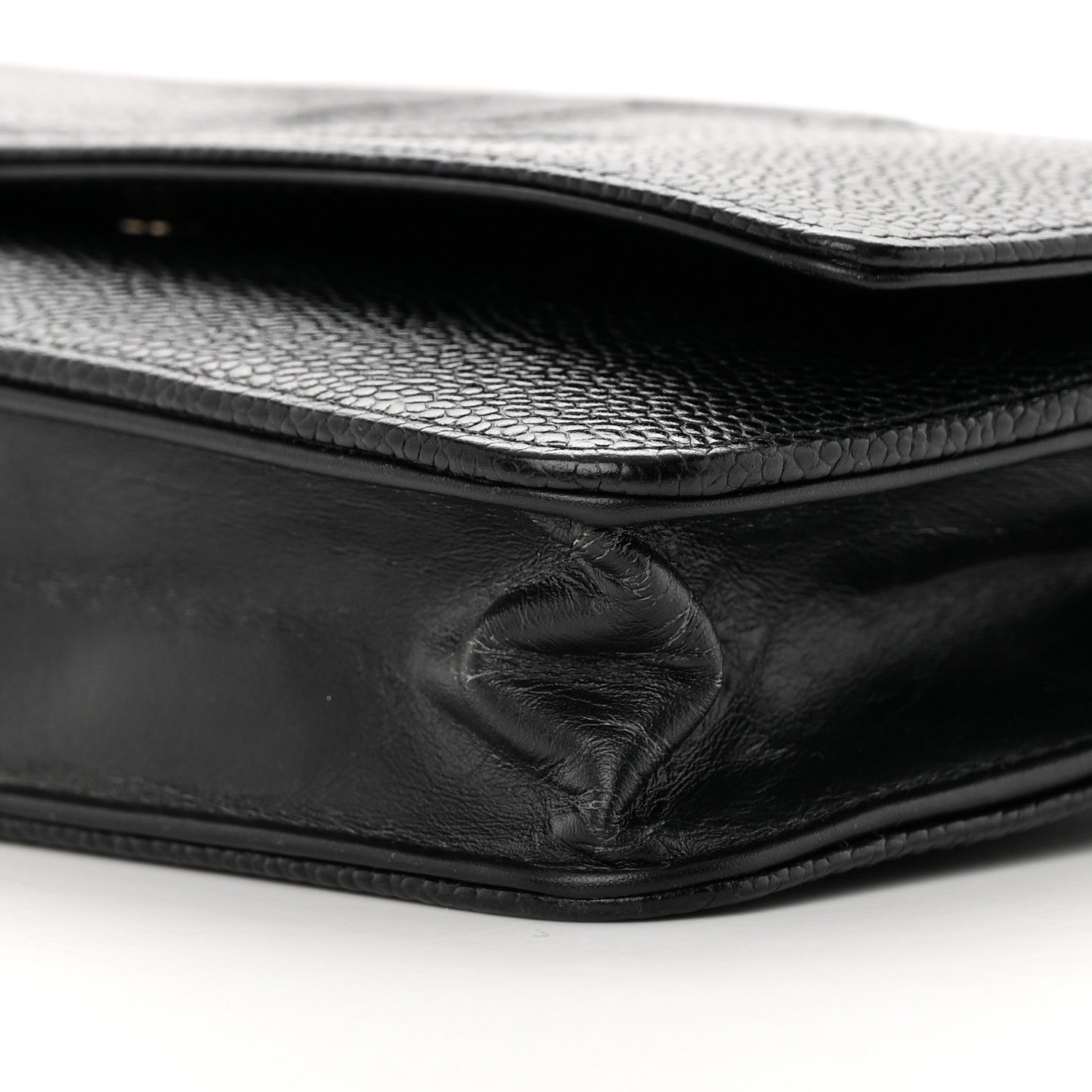 Chanel Caviar Timeless CC Wallet on Chain WOC Black 17 of 17