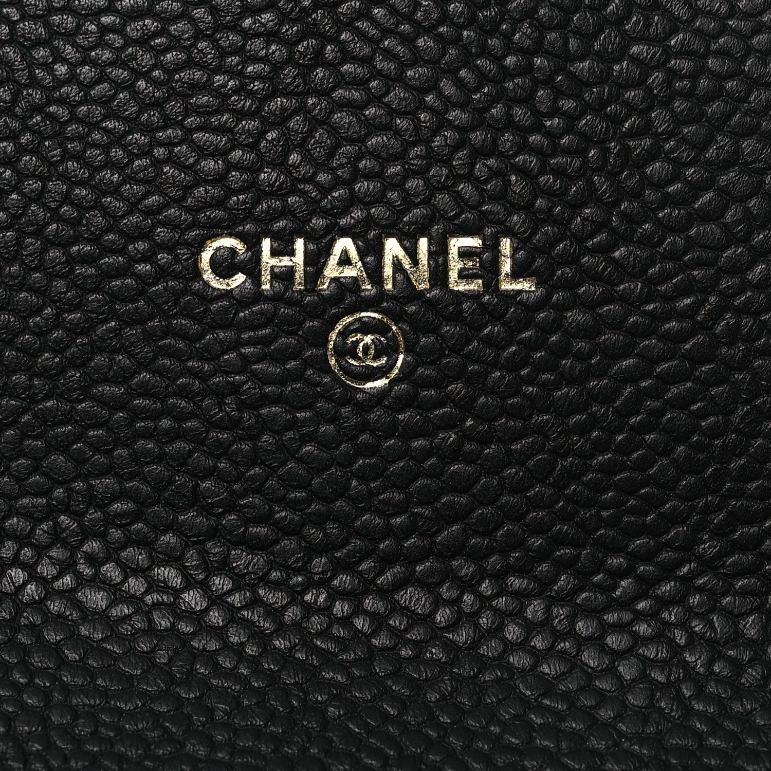 Chanel Caviar Quilted Thread CC Compact Flap Wallet Black 9 of 14