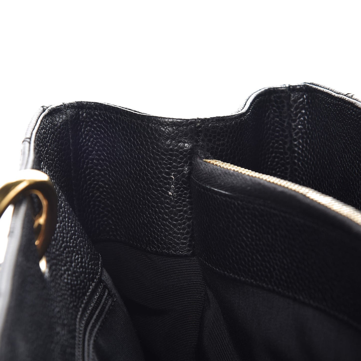 Caviar Quilted Grand Shopping Tote GST Black