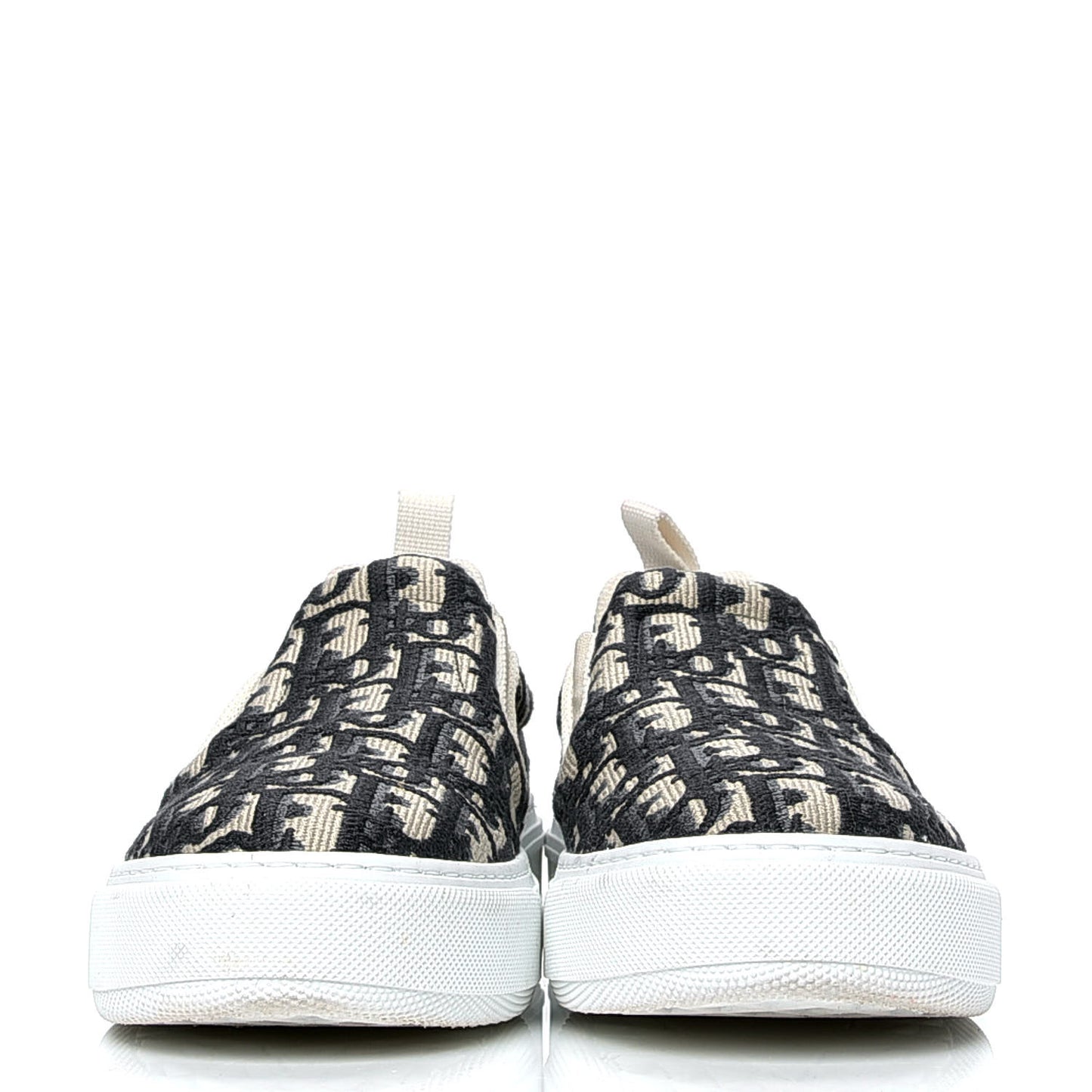 Canvas Oblique Embroidered Womens Solar Slip On Sneakers 36 Deep Blue