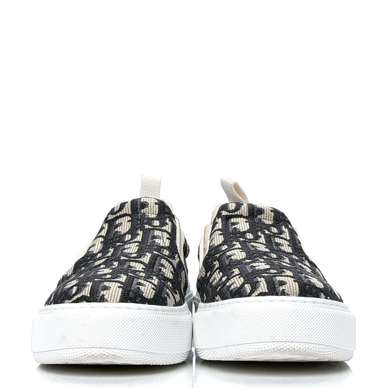 Christian Dior Canvas Oblique Embroidered Womens Solar Slip On Sneakers 36 Deep Blue 2 of 6
