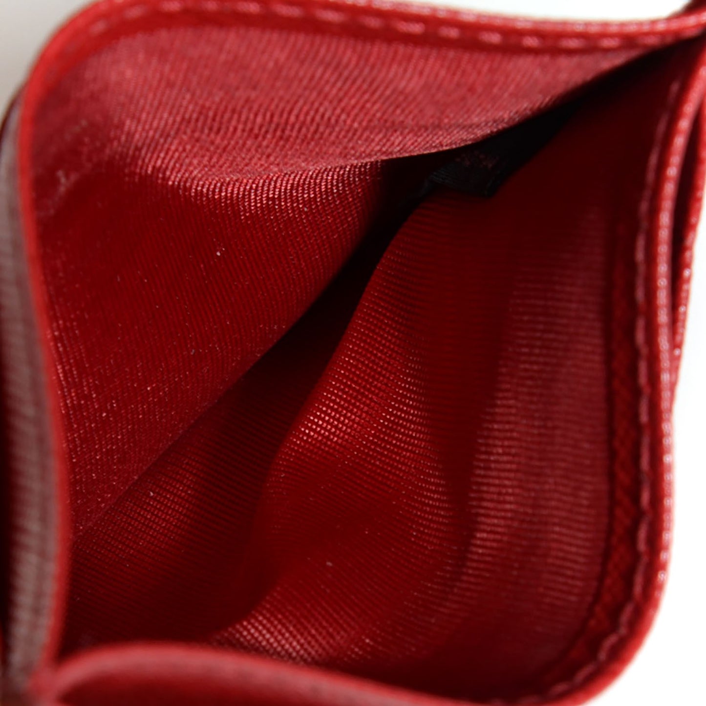 Saffiano Metal Card Case Fuoco