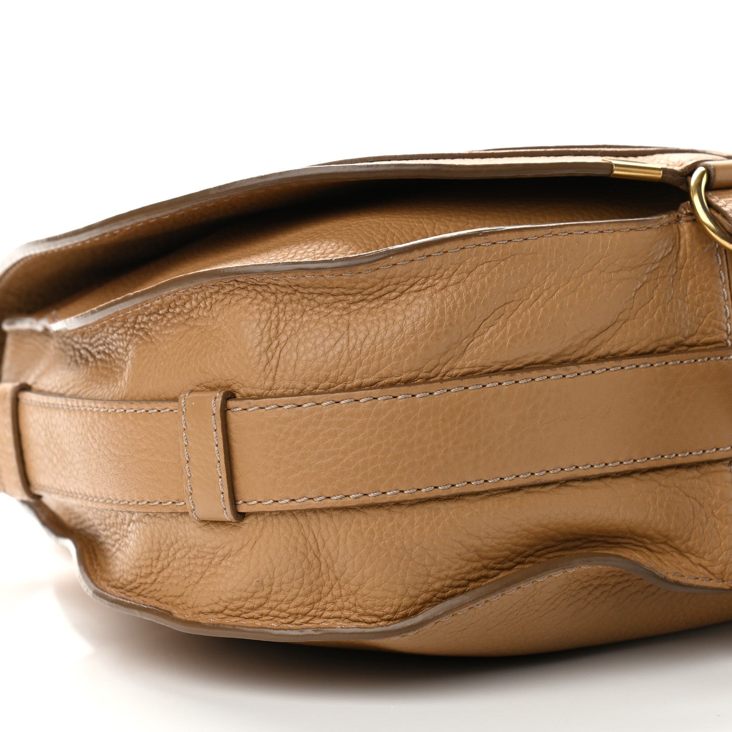Chloe Calfskin Medium Marcie Round Crossbody Bag Milky Coffee 8 of 16