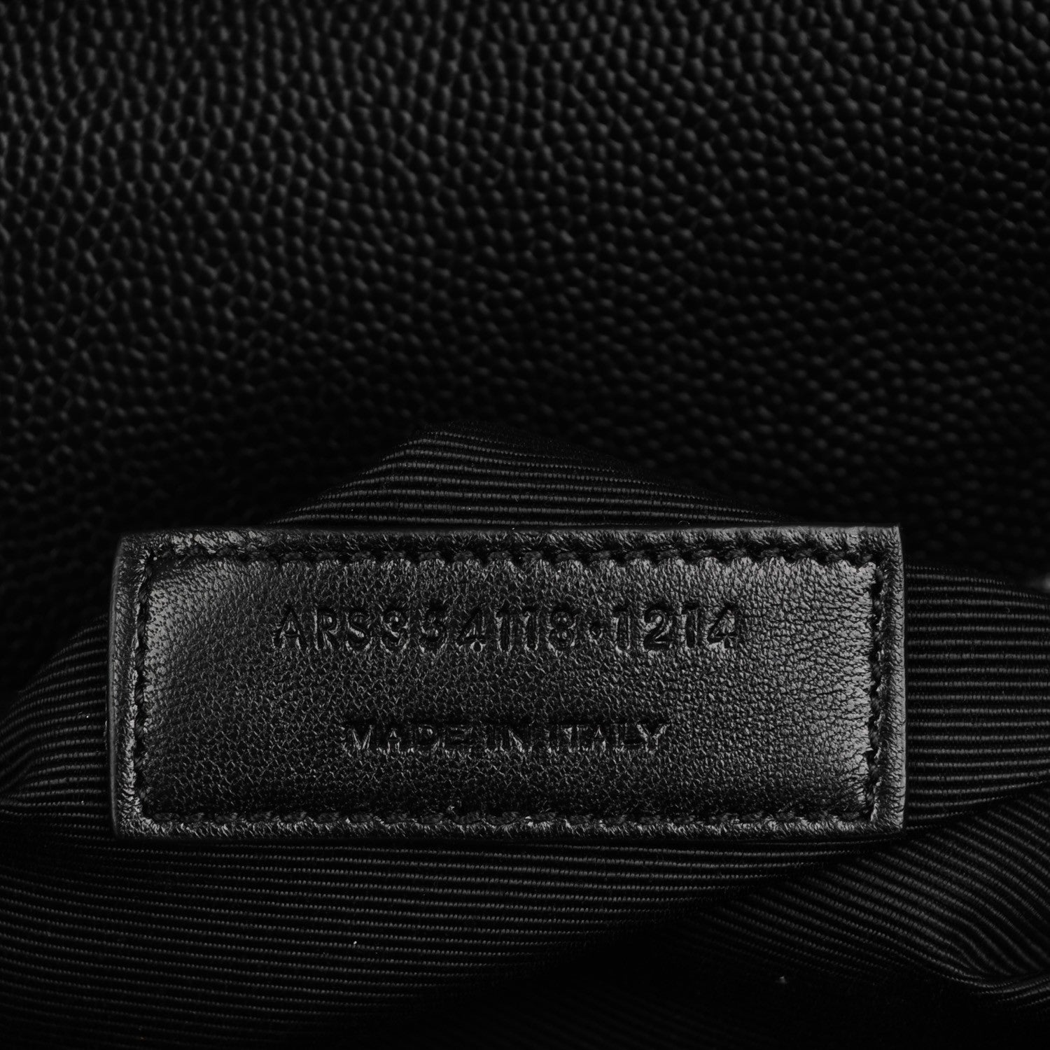 Saint Laurent Grain De Poudre Matelasse Chevron Large Monogram Satchel Black 7 of 8
