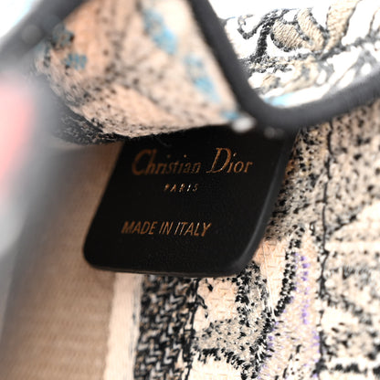 Christian Dior Canvas Embroidered Mille Fleurs Mini Book Tote Multicolor 6 of 11