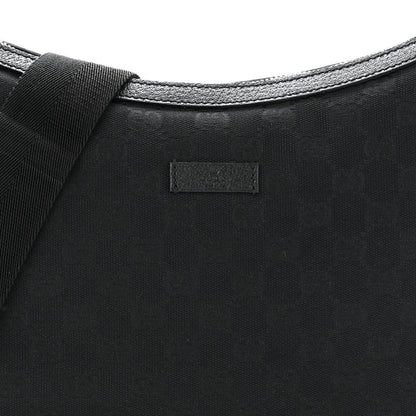 Gucci Monogram Medium Half Moon Hobo Black 8 of 10