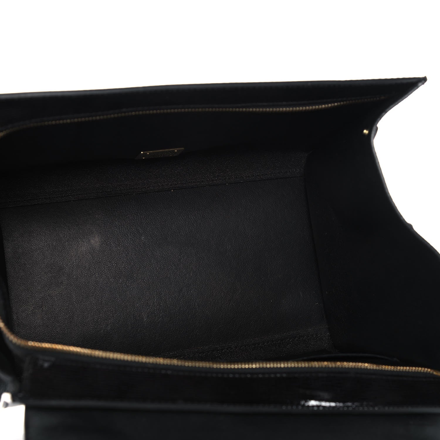 Celine Patent Suede Medium Trapeze Black 5 of 22