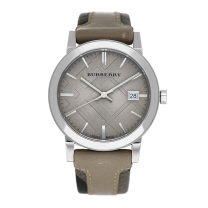 Burberry Stainless Steel Calfskin 38mm Quartz Watch Khaki BU9021 1 of 4