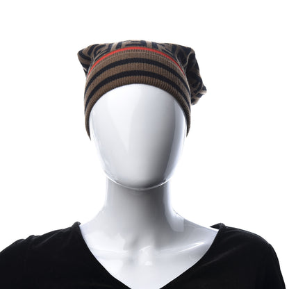 Fendi Cashmere Wool Beanie Tobacco Rosso 2 of 4