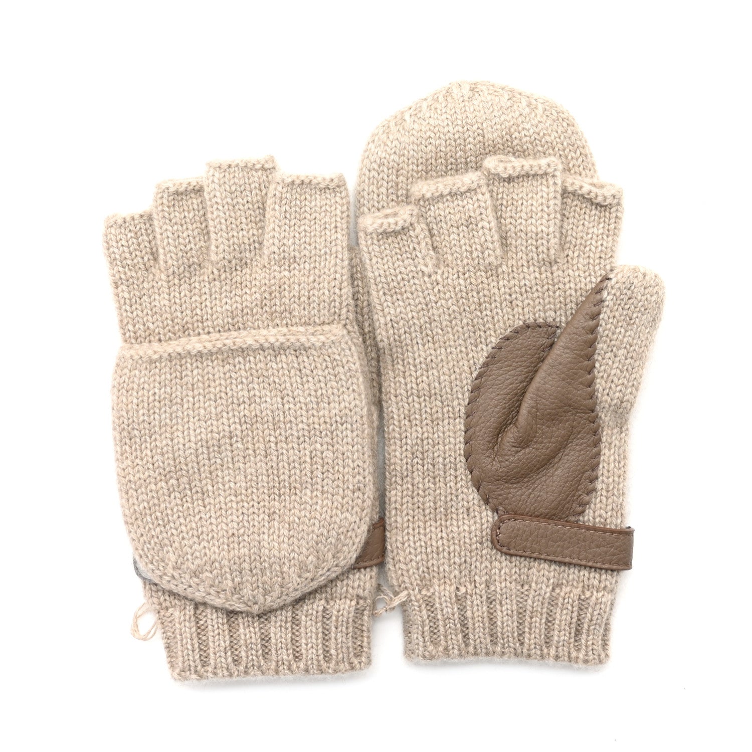 Hermes Cashmere Deerskin Baltimore Gloves S Gris Clair Etoupe 1 of 4