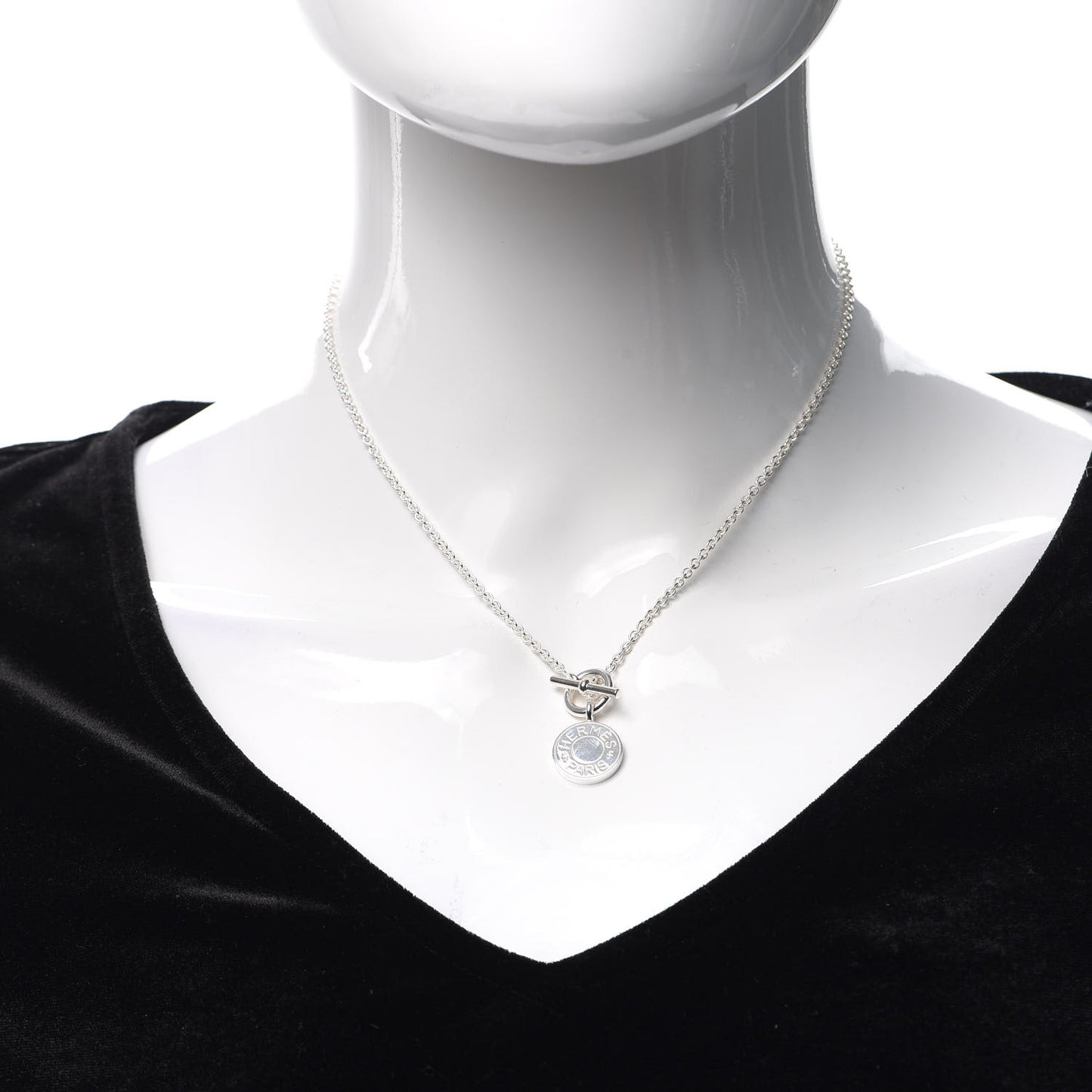Sterling Silver Amulettes H Confettis Pendant Necklace