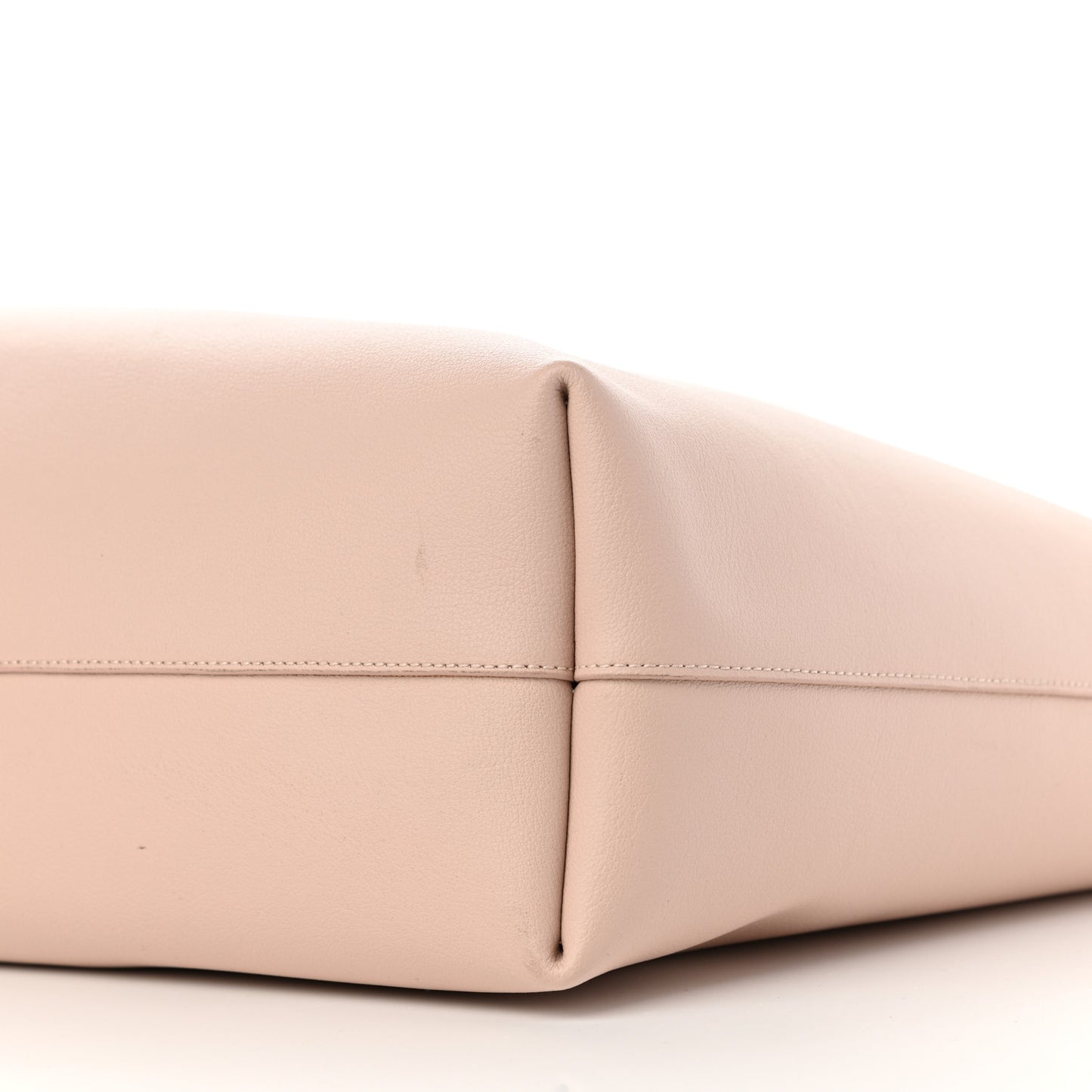Calfskin Large Shopping Tote Pale Blush