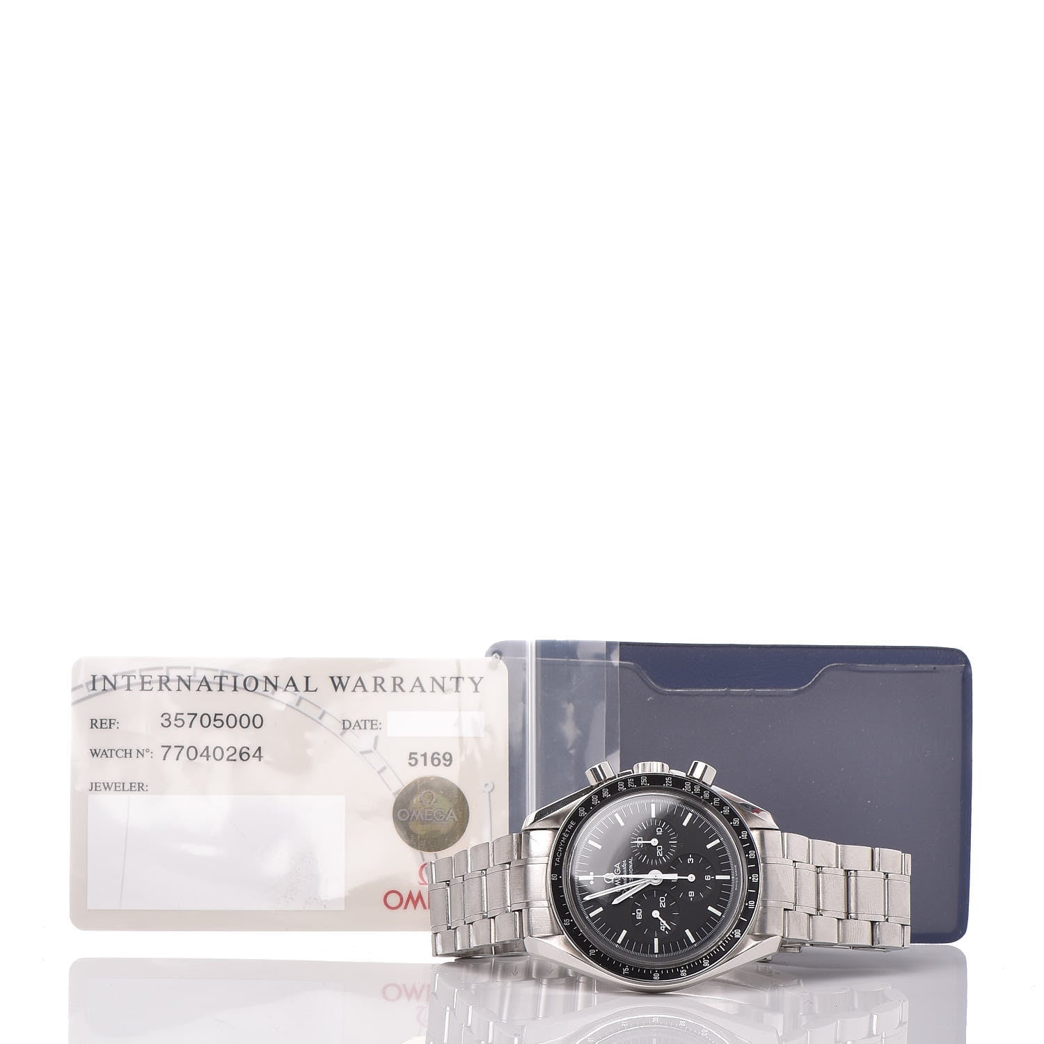 Omega Stainless Steel 42mm Speedmaster Moonwatch Professional Chronograph Manual Winding Watch Black 3570.50.00 8 of 9