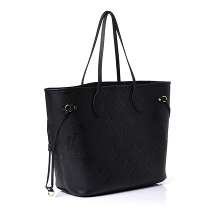 Louis Vuitton Empreinte Monogram Giant Neverfull MM Black 3 of 8