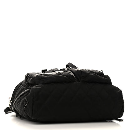 Prada Nylon Tessuto Impuntu Quilted Messenger Bag Black 4 of 8