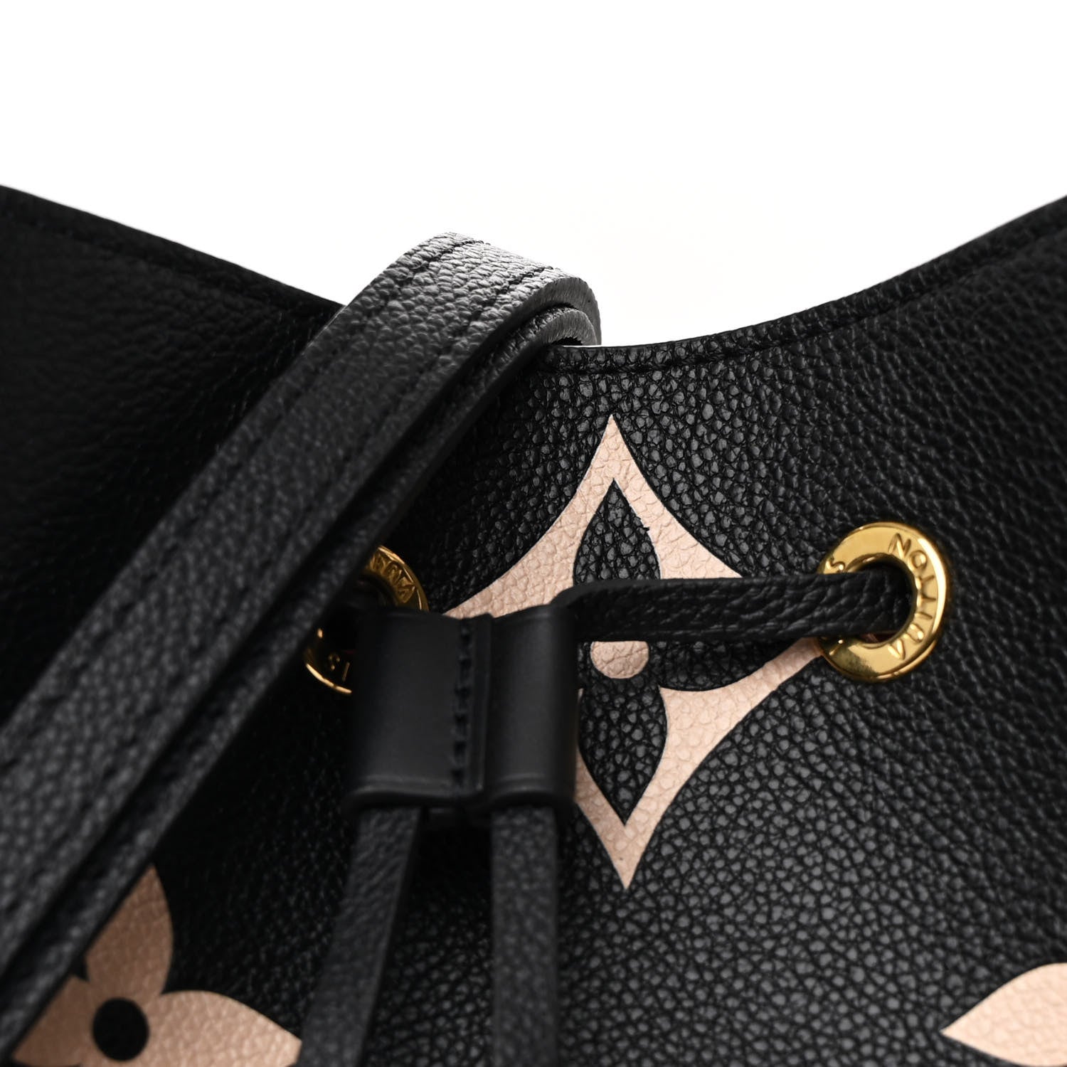 Louis Vuitton Empreinte Monogram Giant Neonoe MM Black Beige 9 of 12