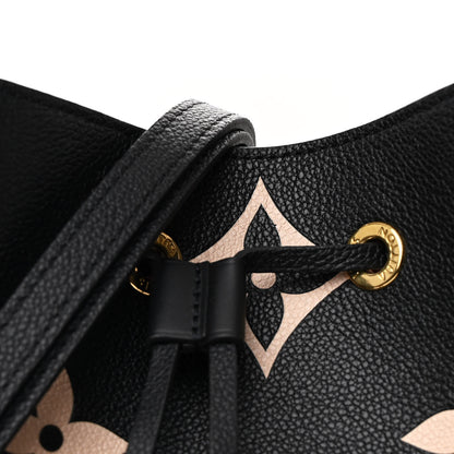 Louis Vuitton Empreinte Monogram Giant Neonoe MM Black Beige 9 of 12