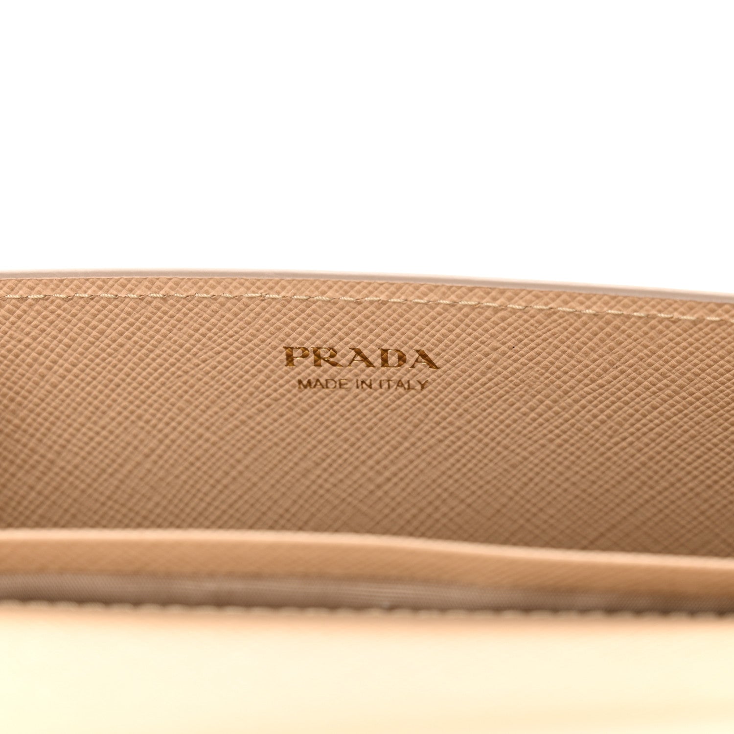 Prada Saffiano Lux Chain Wallet Cipria 6 of 10