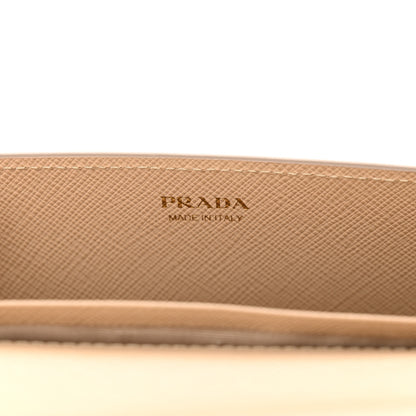 Prada Saffiano Lux Chain Wallet Cipria 6 of 10