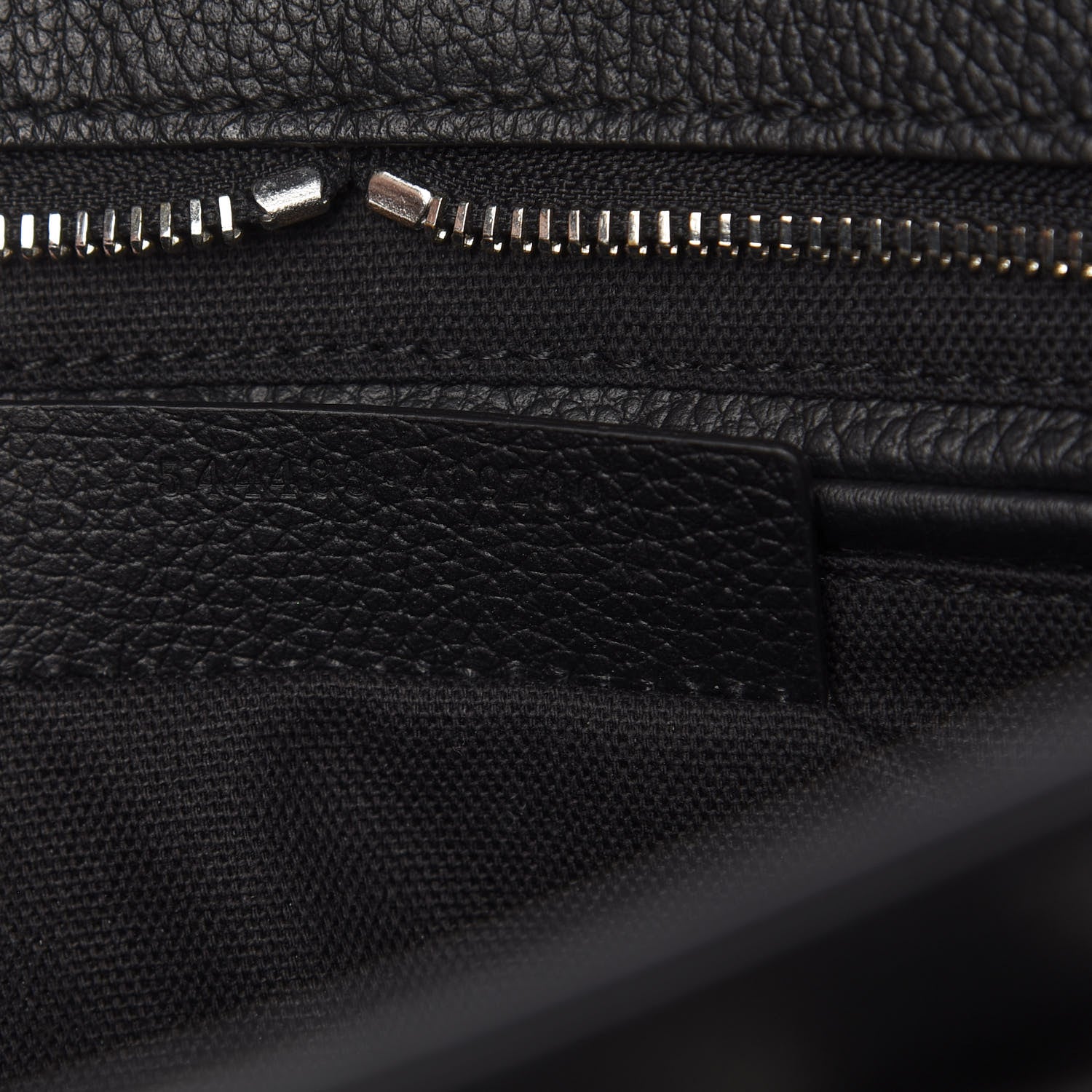 Alexander McQueen Pebbled Calfskin Small Skull Padlock Zip Around Tote Black 9 of 10