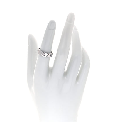 Cartier 18K White Gold 3 Diamond 5.5mm LOVE Ring 52 6 2 of 6