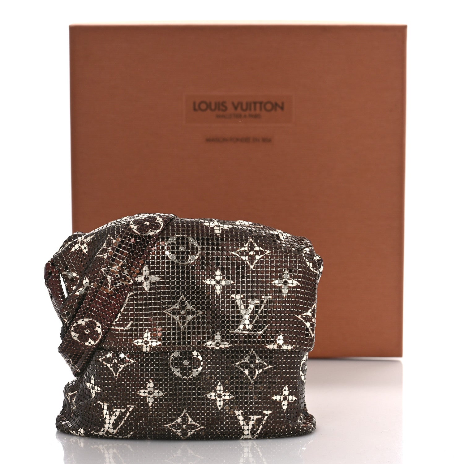Louis Vuitton Monogram Mesh Metal Frances Bronze 1261326