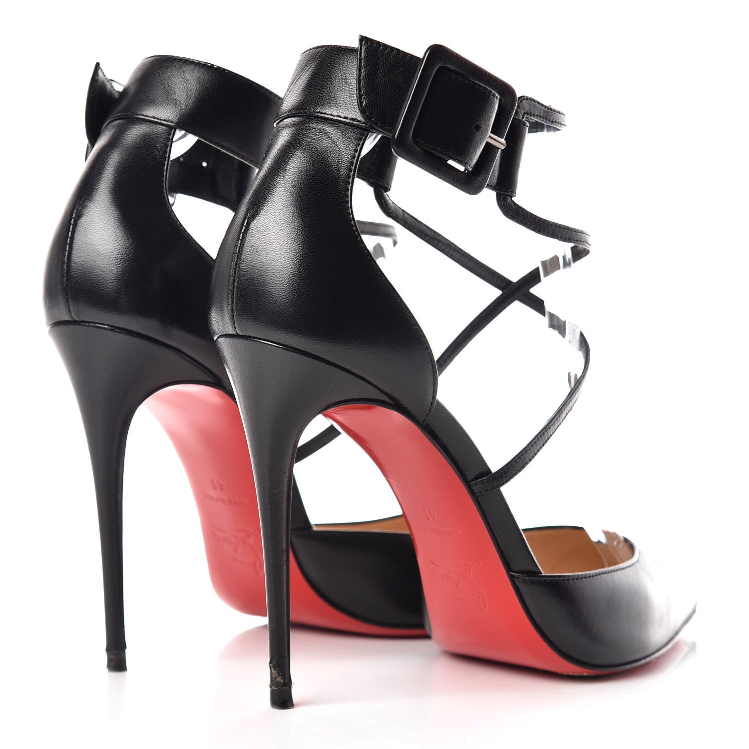 Christian Louboutin Shiny Nappa Suzanna 100 Pumps 41 Black 4 of 17