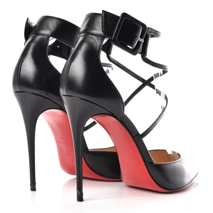 Christian Louboutin Shiny Nappa Suzanna 100 Pumps 41 Black 4 of 17