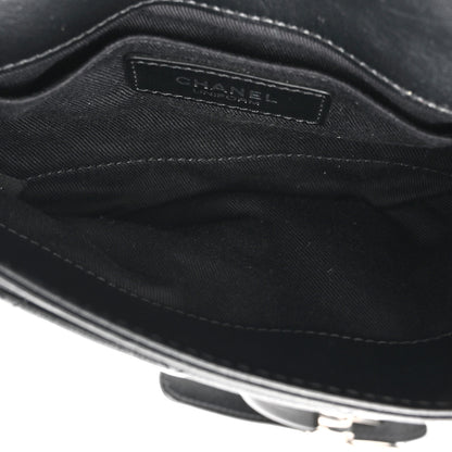Chanel Calfskin Quilted CC Uniform Flap Belt Bag Black 5 of 11