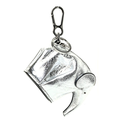 Loewe Metallic Calfskin Mini Elephant Coin Purse Silver 1 of 3