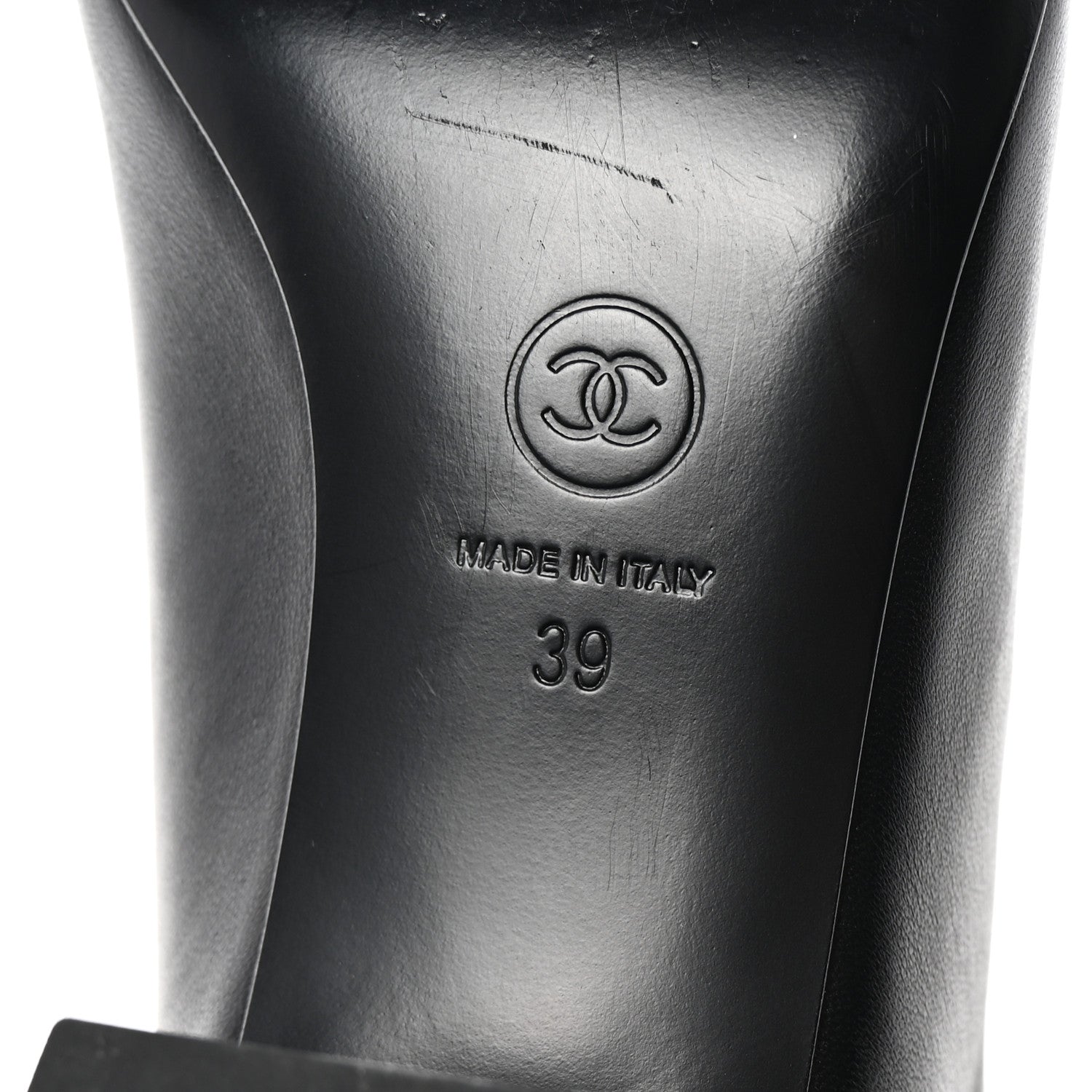 Chanel Lambskin Velvet Cap Toe Short Ankle Boots 39 Black 7 of 9