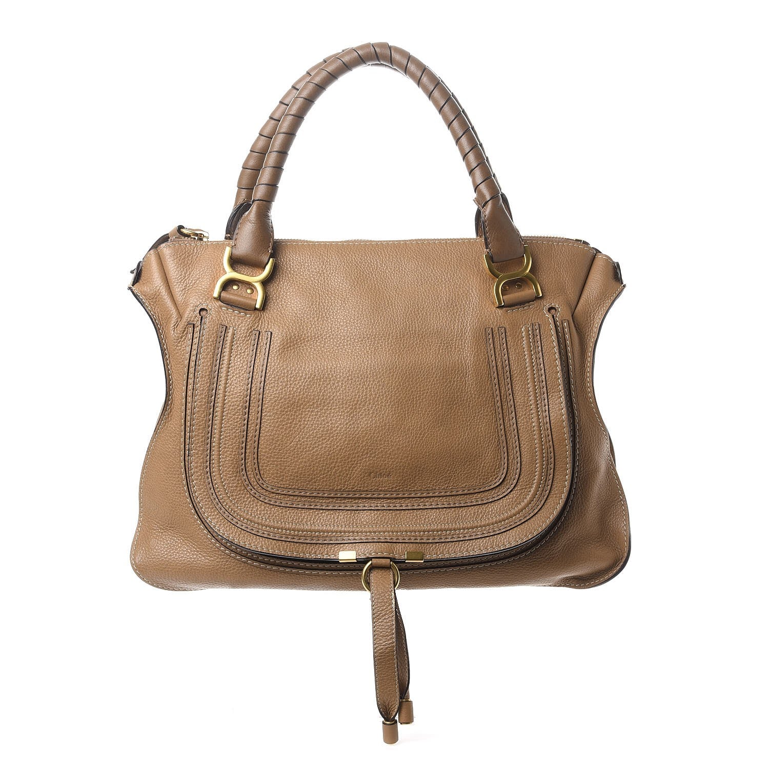 Chloe Calfskin Large Marcie Satchel Nut 1 of 9