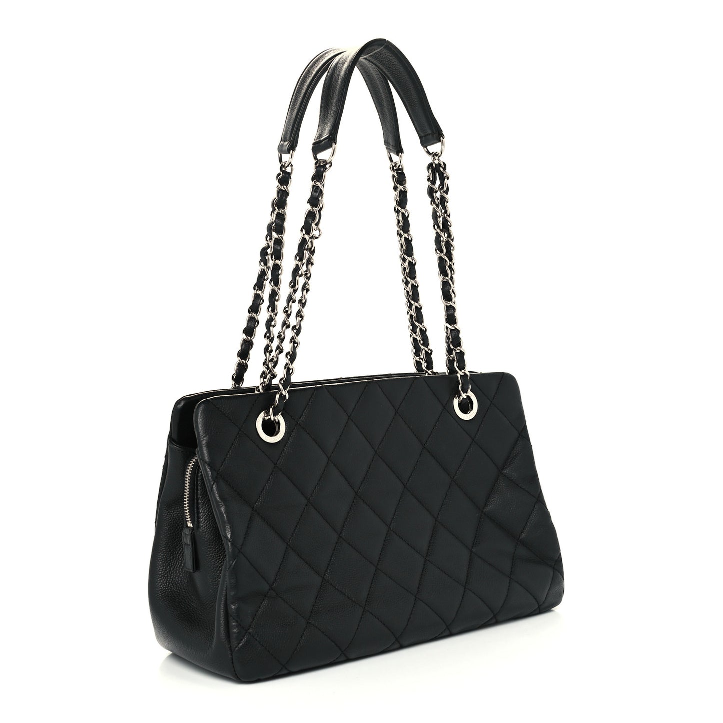 Caviar Quilted CC Timeless Soft Tote Black