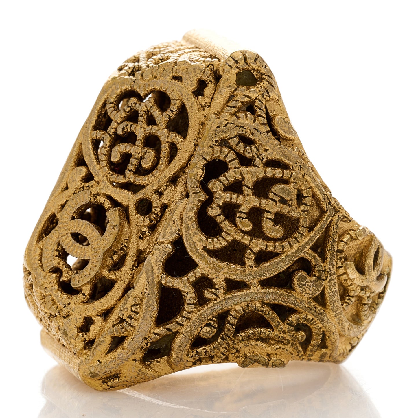 Baroque CC Ring 52 6 Gold