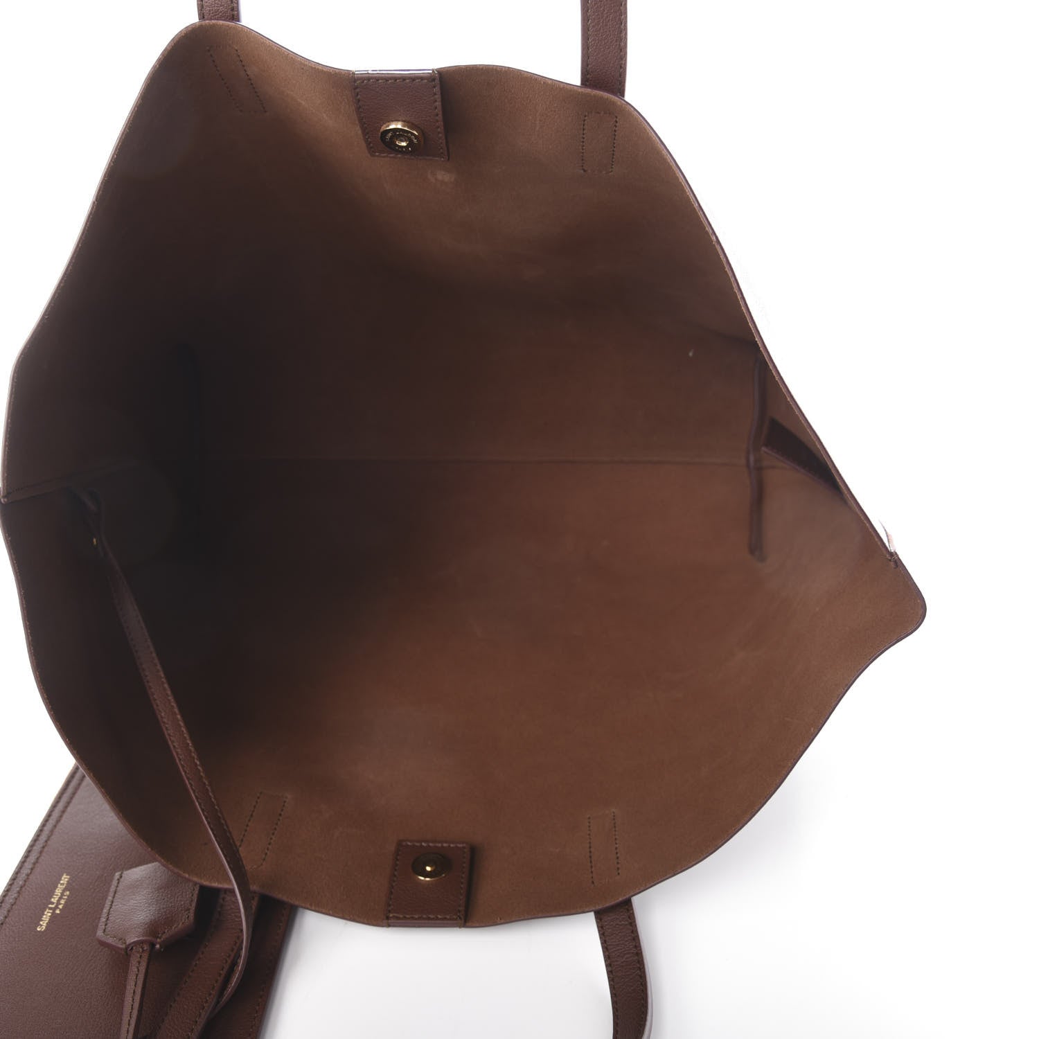 Saint Laurent Calfskin Large Shopping Tote Old Brandy 5 of 9