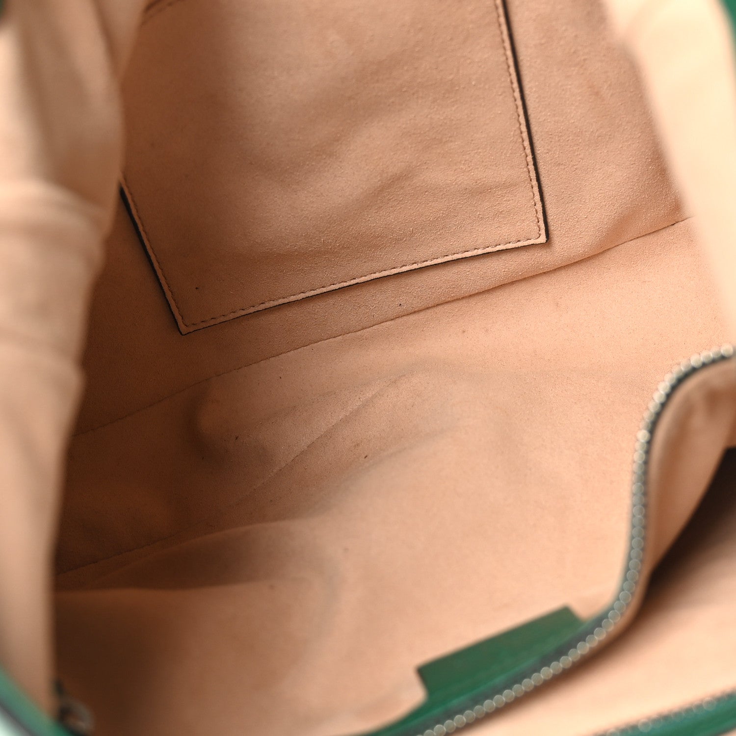 Gucci Calfskin Web Embroidered Small Dionysus Hobo Emerald Green 5 of 11