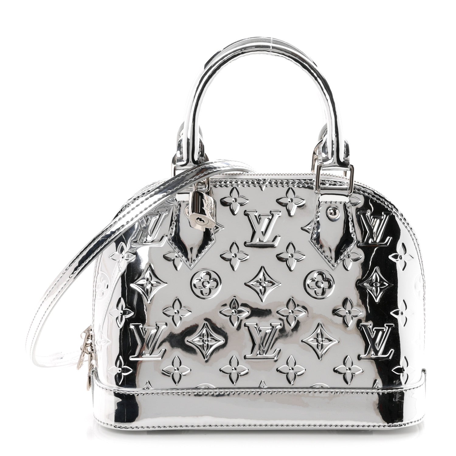 Louis Vuitton Monogram Miroir Alma BB Silver 1 of 9