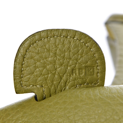 Hermes Taurillon Clemence Evelyne II GM Vert Chartreuse 7 of 10