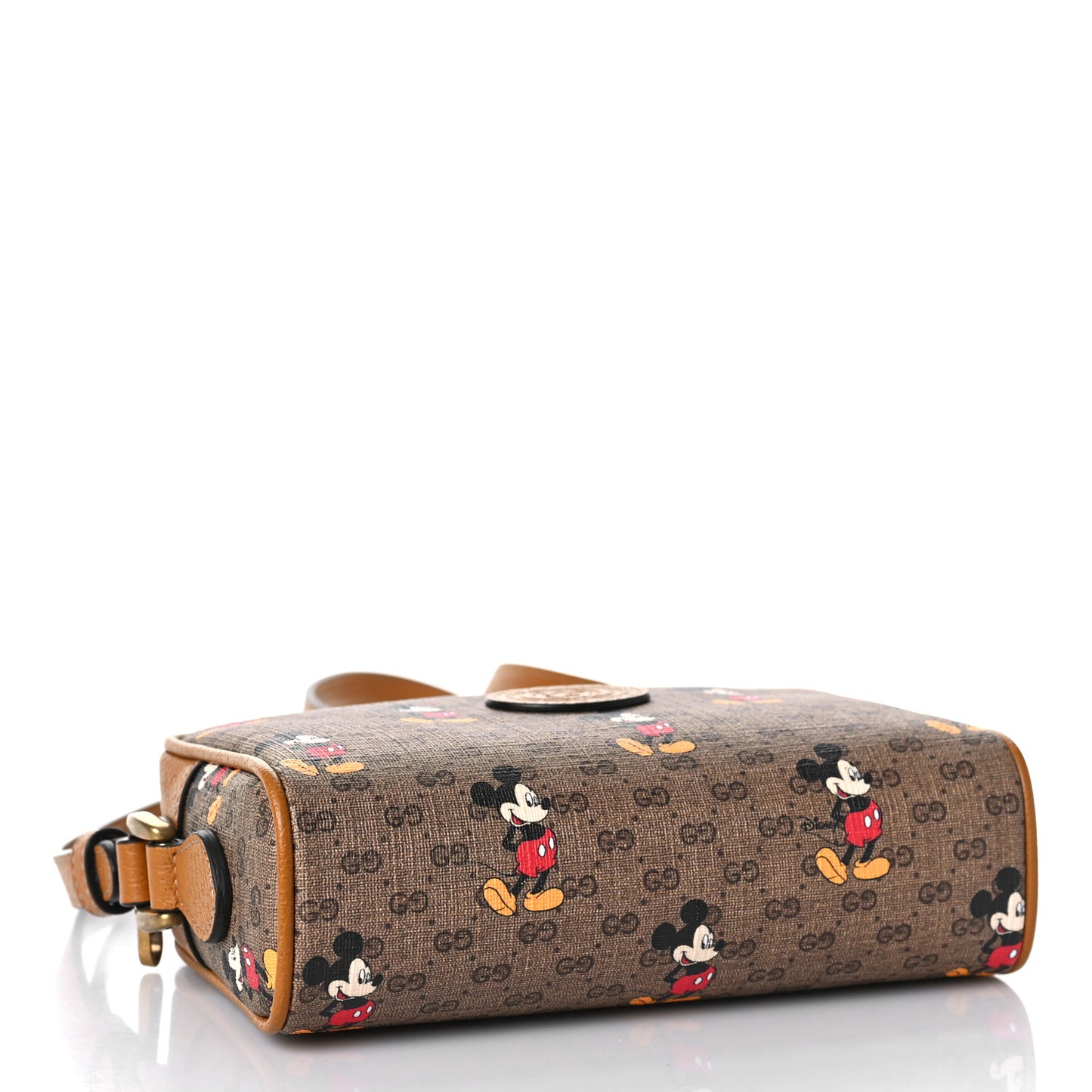 X DISNEY Mini Vintage GG Supreme Monogram Mickey Mouse Shoulder Bag Beige Vintage Sun Oil