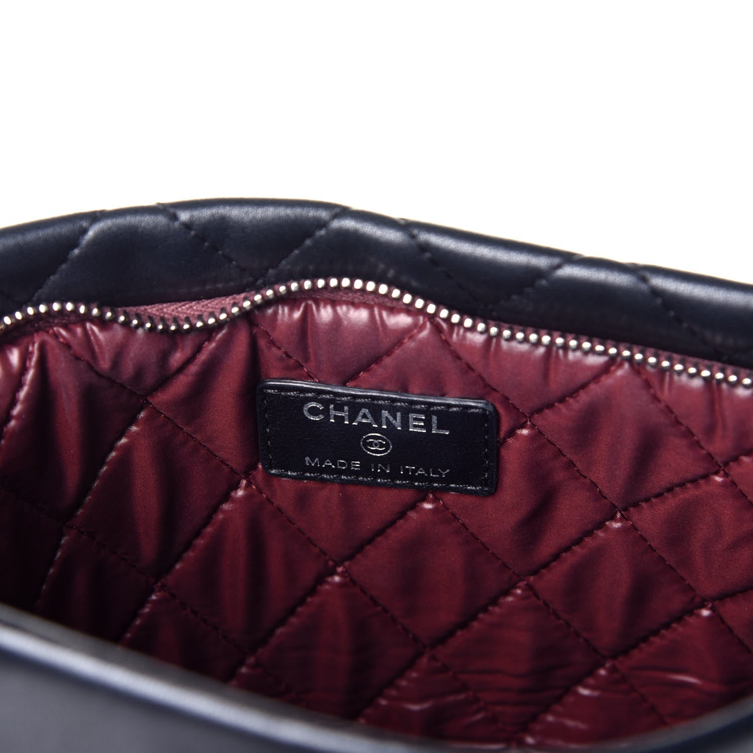 Chanel Lambskin Quilted CC Beauty Clutch Black 6 of 8