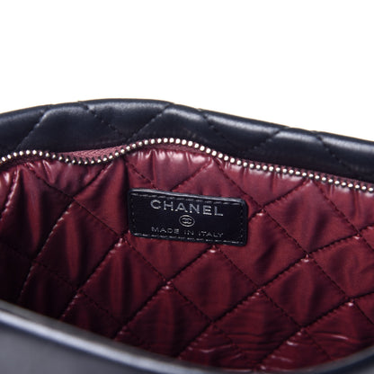 Chanel Lambskin Quilted CC Beauty Clutch Black 6 of 8