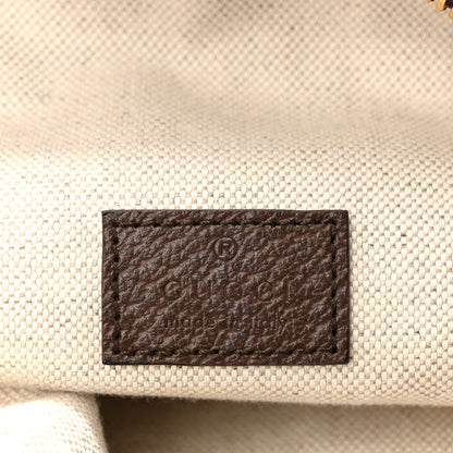 Gucci Monogram Jumbo GG Textured Dollar Calfskin Web Belt Bag Camel Ebony New Acero 6 of 10