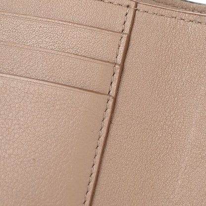 Loewe Pebble Grain Calfskin Anagram Small Vertical Wallet Sand 8 of 9