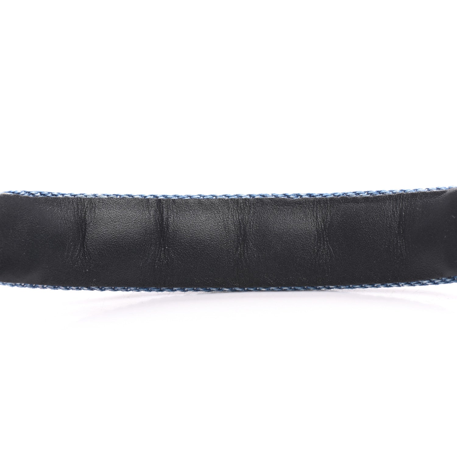 Chanel Denim CC Chain Link Bracelet Blue Gold 5 of 6