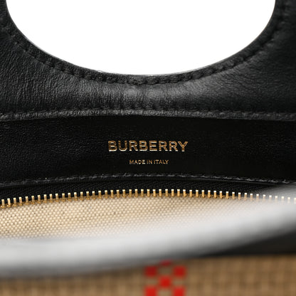 Burberry Calfskin Check Mini Pocket Bag Black 6 of 12