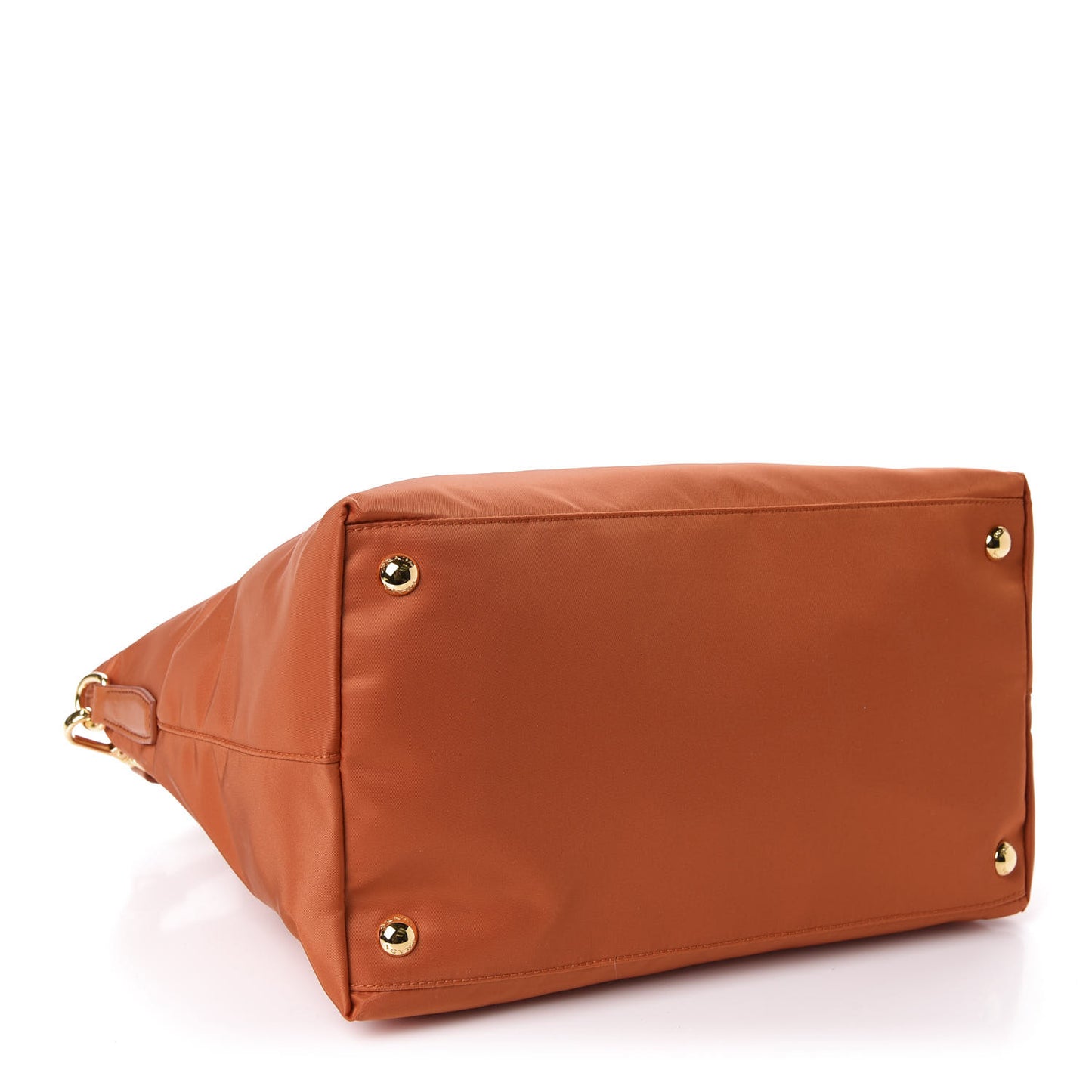 Tessuto Nylon Saffiano Tote Papaya
