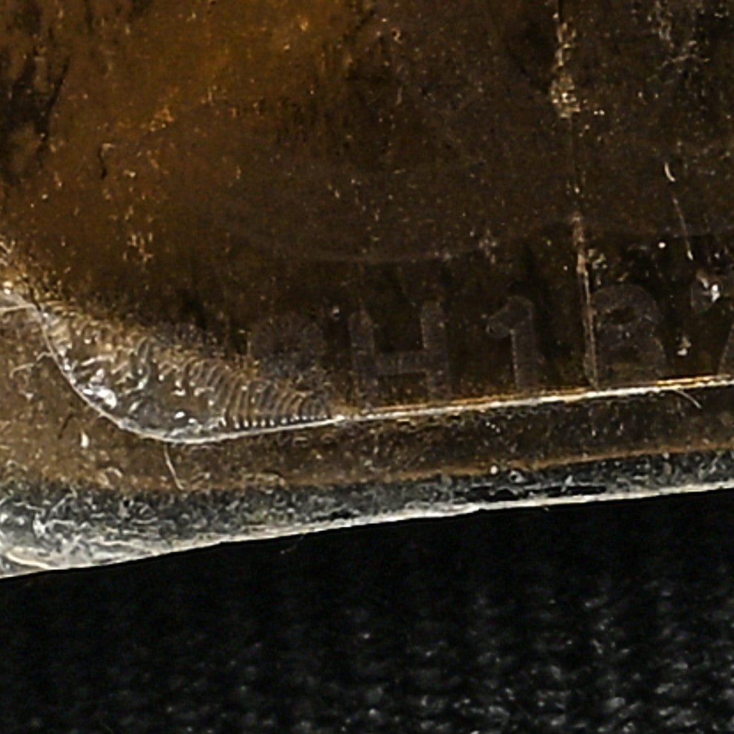 Metallic Calfskin Pearl Quilted CC Mini Camera Case Ruthenium