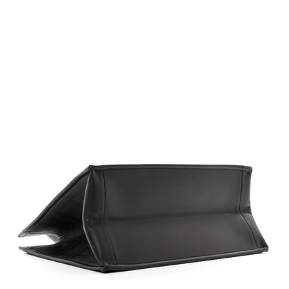Christian Dior Calfskin Embossed Medium Book Tote Black 4 of 11